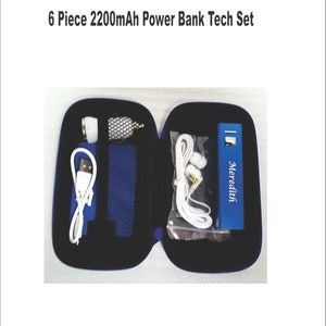 Personalized Power Bank Tech Set with Accessories and Laser Engraving for Groomsmen Gifts and Business Promotion