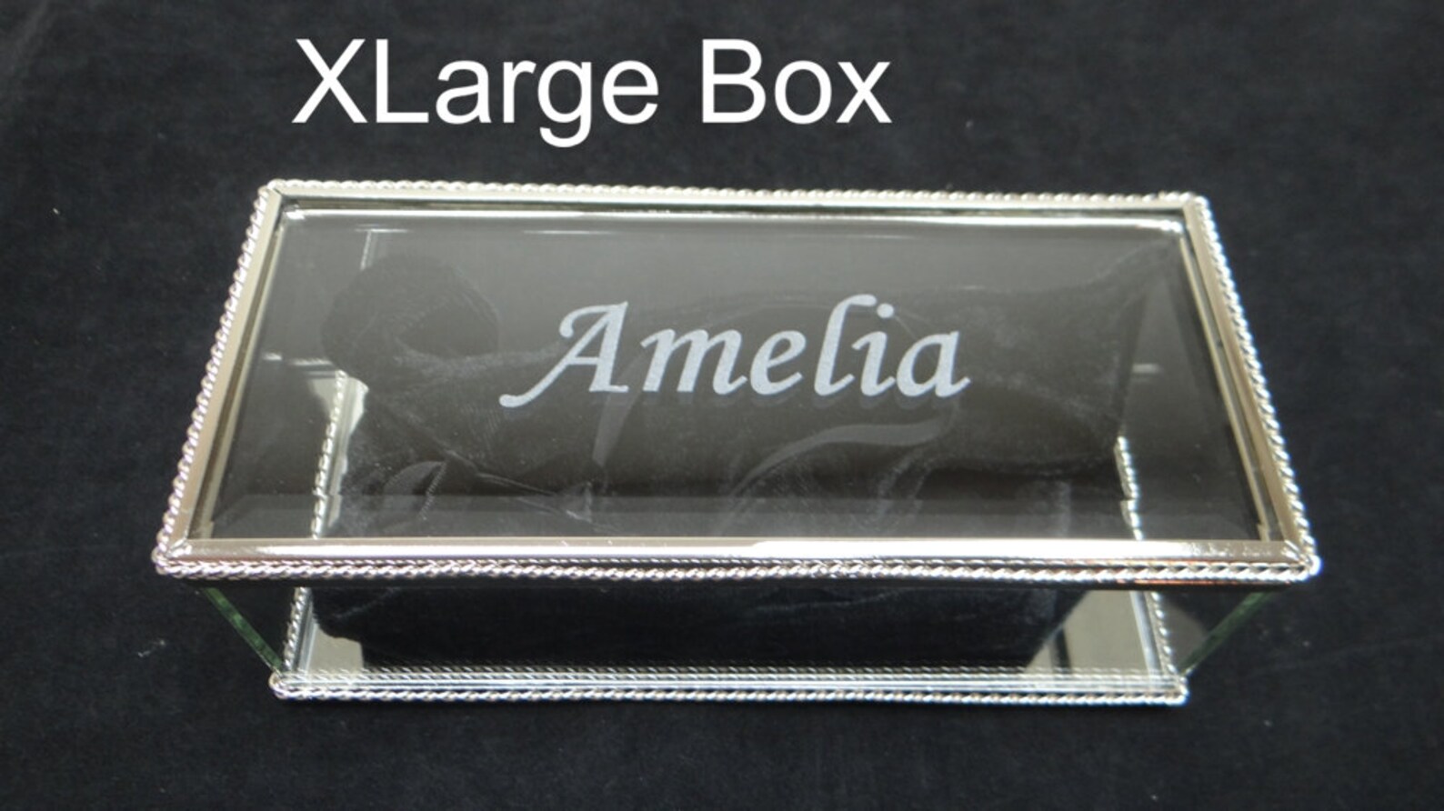 Personalized Glass Jewelry Box Jewelry Box Glass Box Glass Etsy