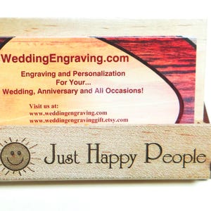 Rosewood Business Card Holder: Folding Desk Accessory image 3