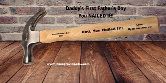 Personalized Engraved Claw Hammer, 5th Anniversary Gift