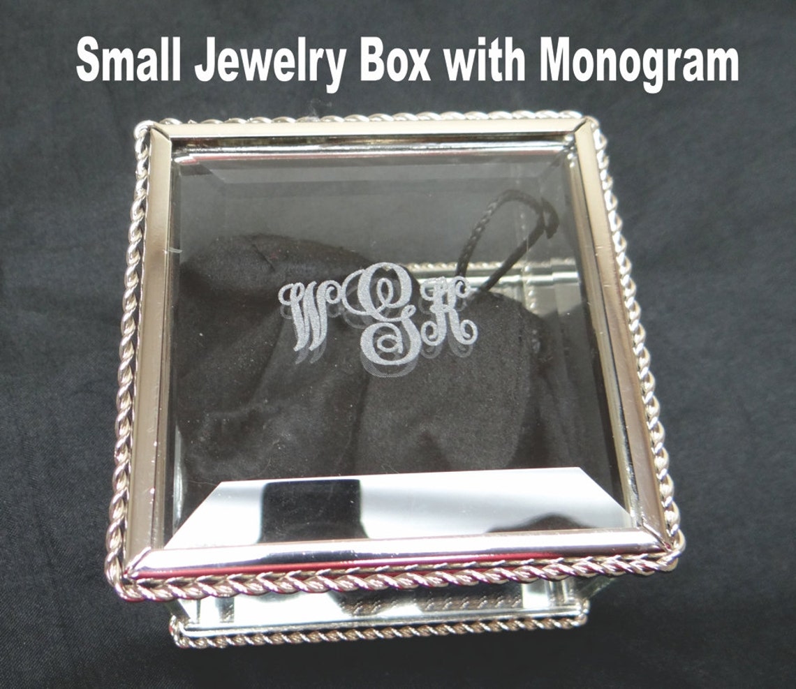 Personalized Glass Jewelry Box Jewelry Box Glass Box Glass Etsy