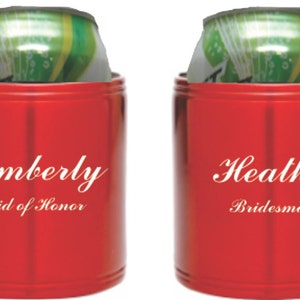 Customize Your Stainless Steel Insulated Beverage Holder for Groomsmen, Bridesmaids, Business Gifts - Personalized Logo, Name, Date or
