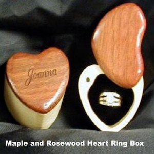 Heart Shaped Single Ring Box- Engagement Keepsake, Proposal ring box, Valentine's Day, wedding gift, anniversary gift, promise ring box.