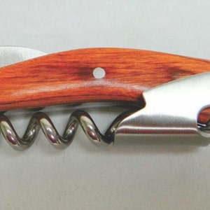 Classic Waiter-Style Corkscrew, Personalized corkscrew with Beer Bottle Opener and Blade, a perfect wine accessory for Weddings