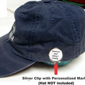 Custom Photo Golf Ball Marker Hat Clip with Strong Magnetic Attachment - Personalized Ball Marker for Golfers - Perfect Father&#39;s Day Gift