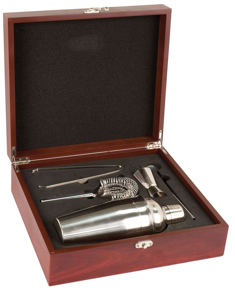 Martini Gift Set Engraved Martini Gift Set Martini Shaker - Etsy