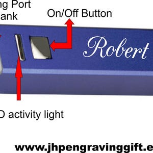 Personalized Portable Power Bank: Frosted White Laser Engraving