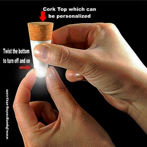 Personalized Multicolor Bottle Lights with Lighted Cork Stoppers, LED Decoration for Weddings and Events