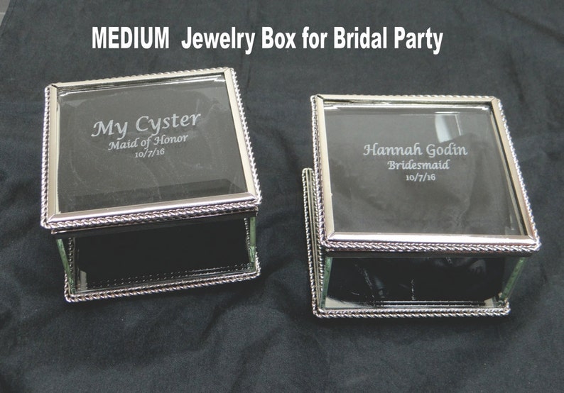 Personalized Glass Jewelry Box Jewelry Box Glass Box Glass Etsy