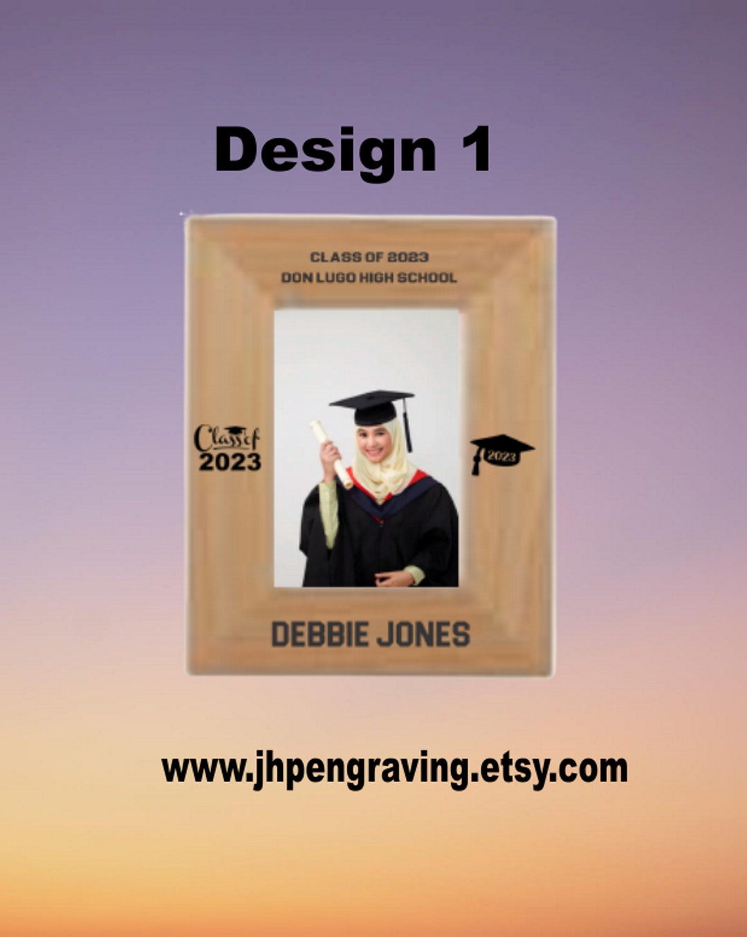 Personalized Graduation Frame 2023 Graduation Laser Engraved Etsy