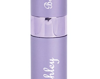 Bridal Party Gift - Personalized Perfume Atomizer, Twist Up to spray, Refillable Mini 8ML,Travel atomizer, Gift for Mom, Christmas, Sorority