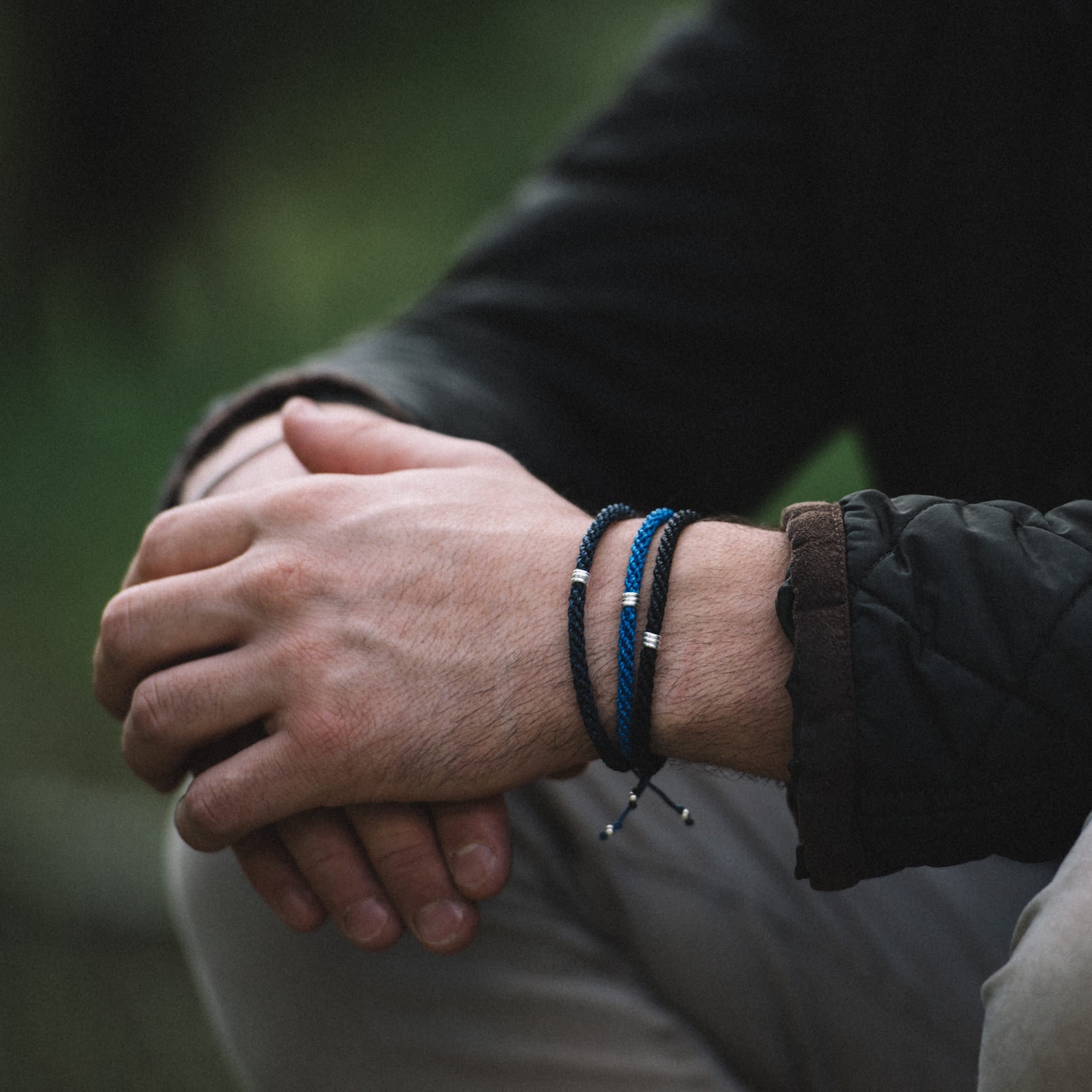 Mens Cord Bracelet Colombian Macrame Bracelet Adjustable Etsy
