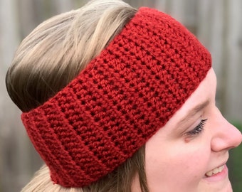 Crochet Earwarmer | Topknot Headband | Messy Bun Beanie | Turban Headwrap | Ear Warmer | Winter Wear | Gift Under 30