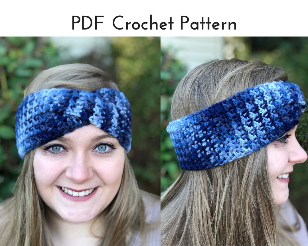 Crochet Twist Headband Pattern | Twist Ear Warmer Crochet Pattern ...