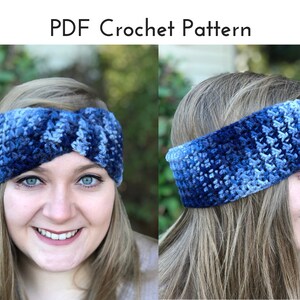 Crochet Twist Headband Pattern | Twist Ear Warmer Crochet Pattern | Easy Crochet Pattern | Twisted Crochet Head Warmer