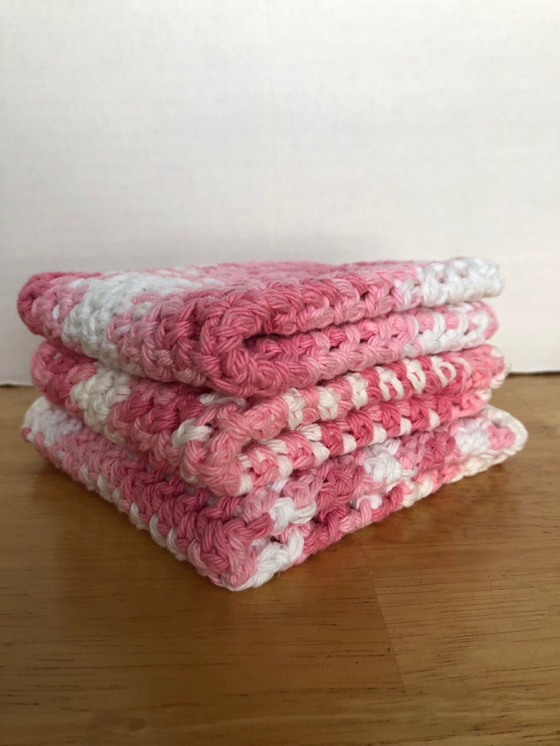 100 Cotton Crochet Washcloths Dishcloths Gifts Under 30 Etsy