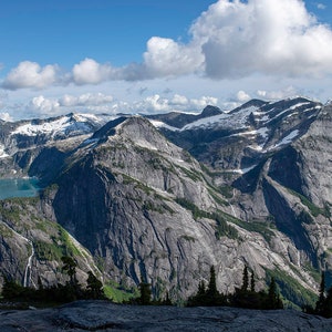 Mountain Scene Canvas, Daniels Valley Mountain Range Landscape Fine Art Photography Print by Shel Neufeld, Epic Mountain Picture Wall Art