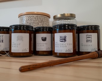 Wizarding Candles for Potterheads - Cozy Magical Hogwarts-Inspired Gift for Fans and Book Lovers