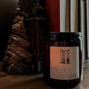 No. 12  Candle | Hogwarts-Inspired Gift for Potterheads, Book Lovers, Readers, & Fans of the Wizarding World