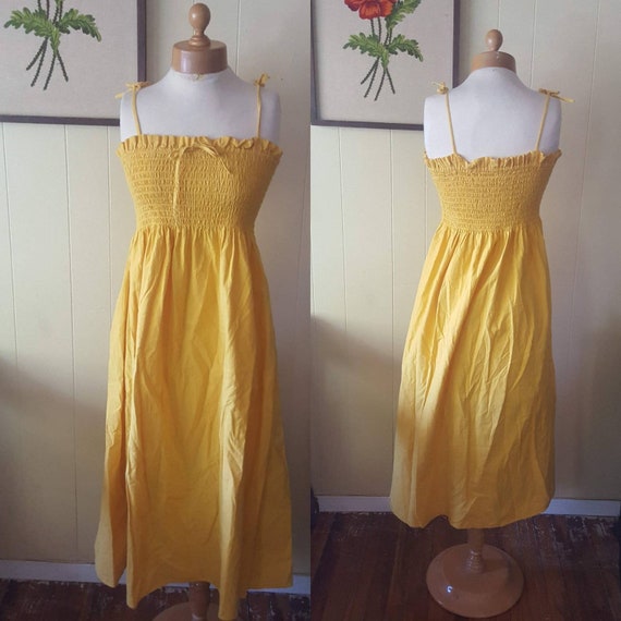 etsy yellow dress