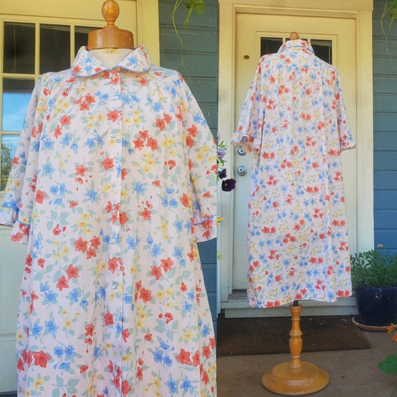 1980s house dress • size large