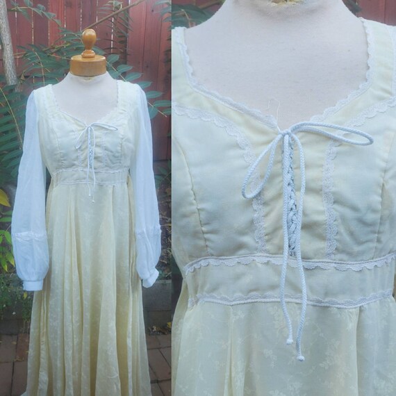 1970s Gunne Sax dress