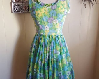 1960s mini dress vintage •small