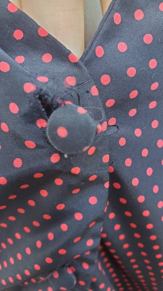 1940s polka-dot blouse • medium - image 4