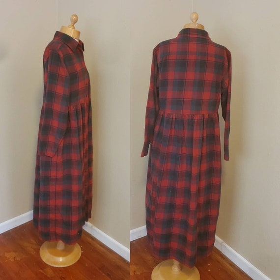 1990s Flannel dress • medium