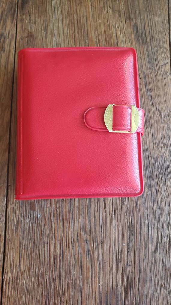 1970s red wallet - image 1