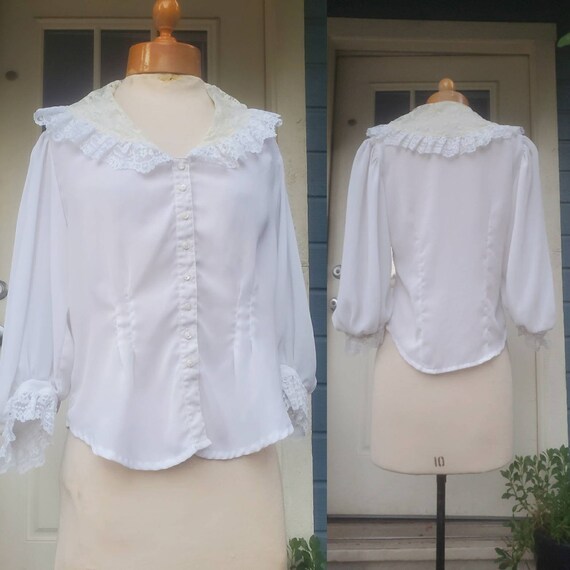 1970s prairie blouse •s/m