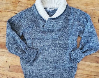 Vintage grey fishing sweater • s/m