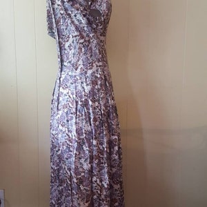 1990s does 1940s lavender lace summer dress vintage summer dresses purple floral dress image 8