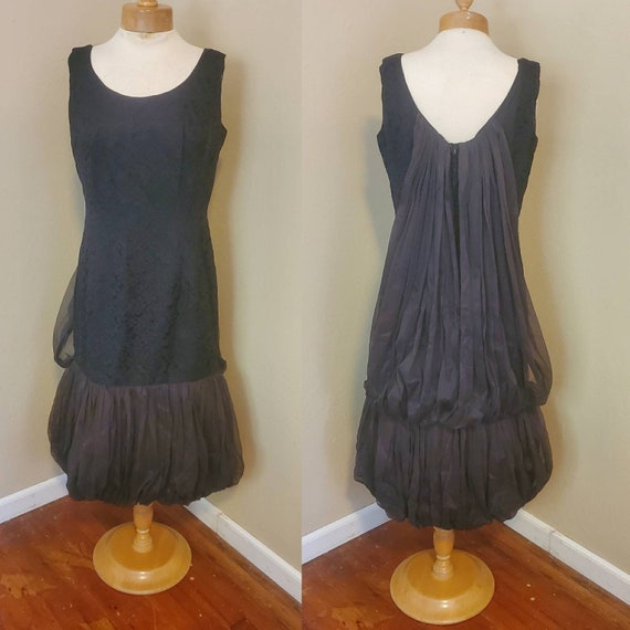 Lilli diamond 1950s black formal dress • large