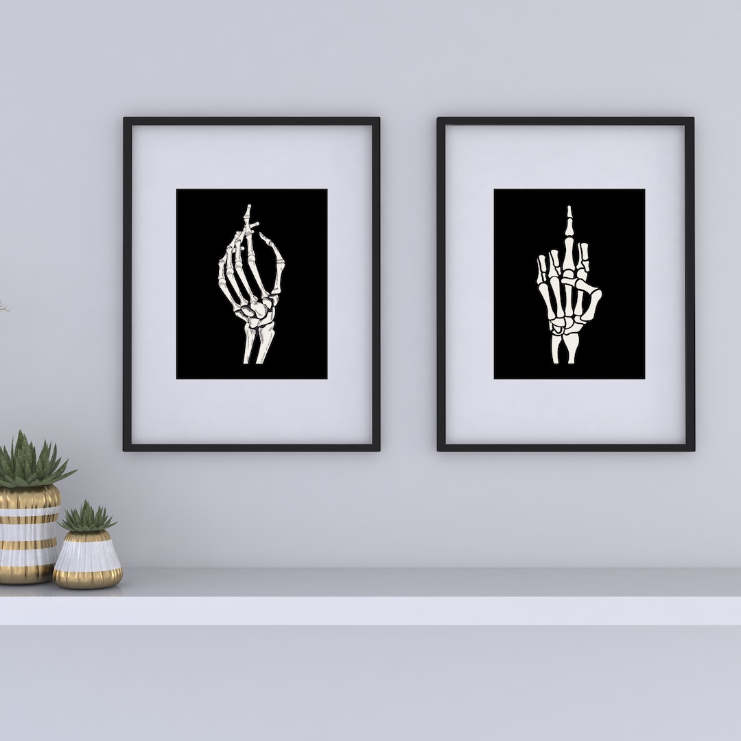 Skeleton Hand Printables Bundle Skeleton Hand Print Skeleton - Etsy
