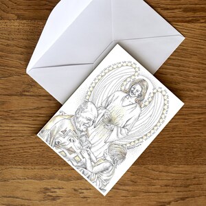 Sharing Grace - Dessin à l’encre/Carte avec enveloppe