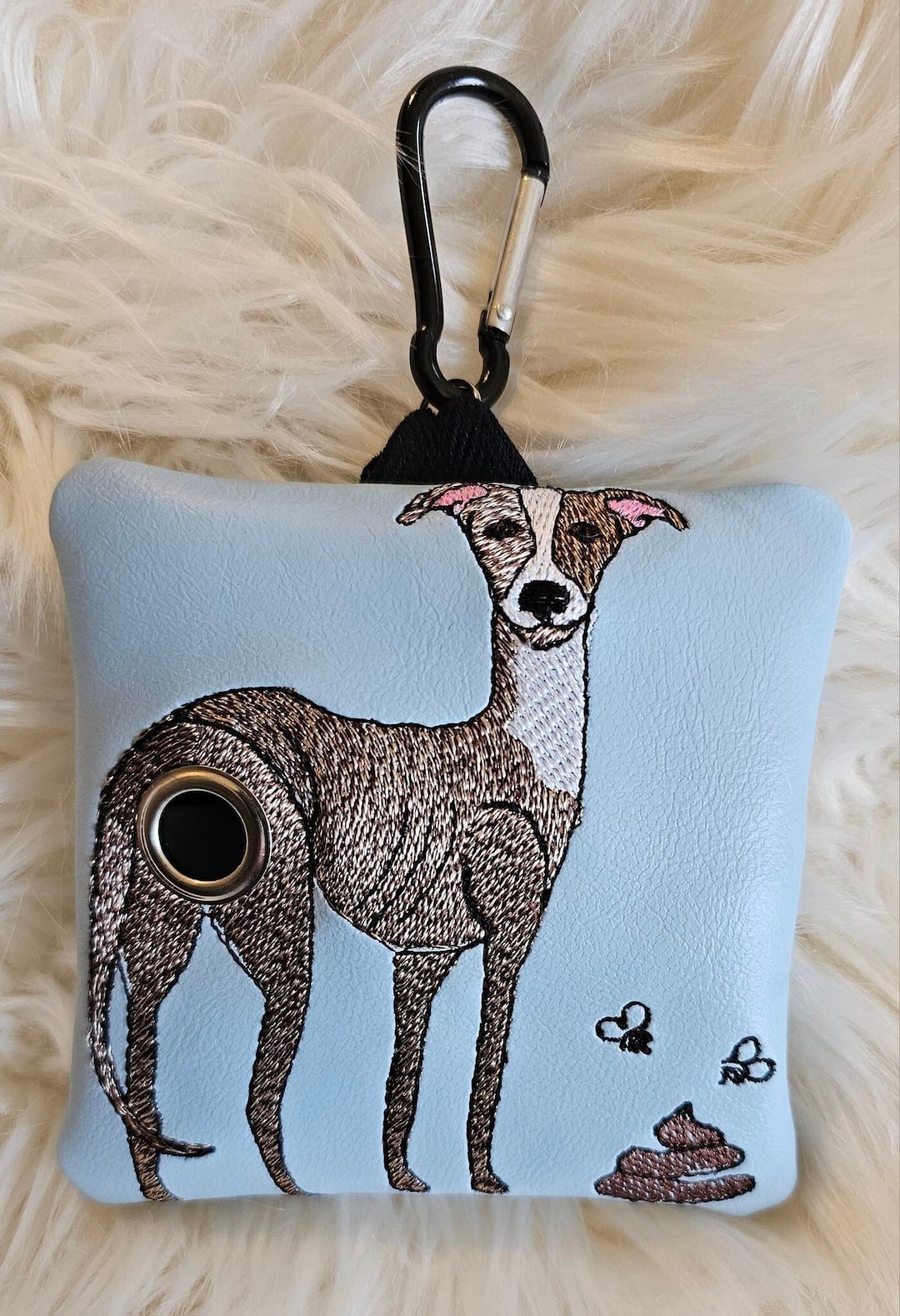 Greyhound Poop Bag Holder, Poop Bag Holder for Greyhound Owner, Poop