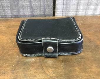 Leather Fold Over Wallet/Coin Purse with Coin Tray