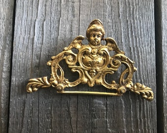 Solid Brass Cherub Motif Wall Decor ~ Necklace Display ~ Creative Display ~ Sold Separately