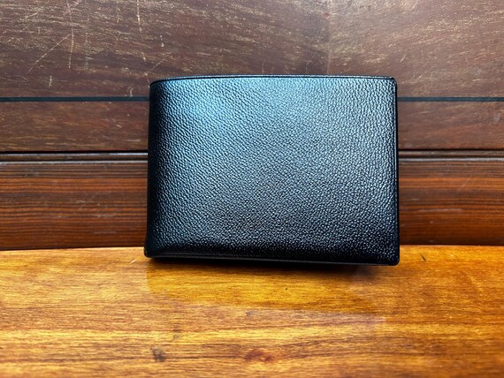 Lord Buxton Convertible Black Leather Wallet - Billfold, Card Holder, & Secret Compartment!