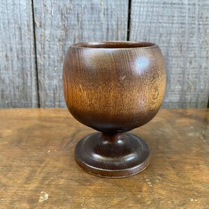 Decorative Wood Goblet Desk Accessory Not for Drinking image 4