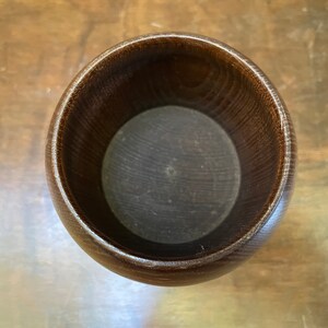 Decorative Wood Goblet Desk Accessory Not for Drinking image 7