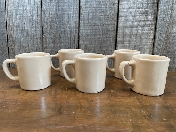 Set of 5 6oz. Tepco China USA Coffee Cups Vintage Restaurant Ware Coffee  Mugs Diner Mugs 