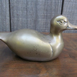 1950&#39;s Mini Brass Duck