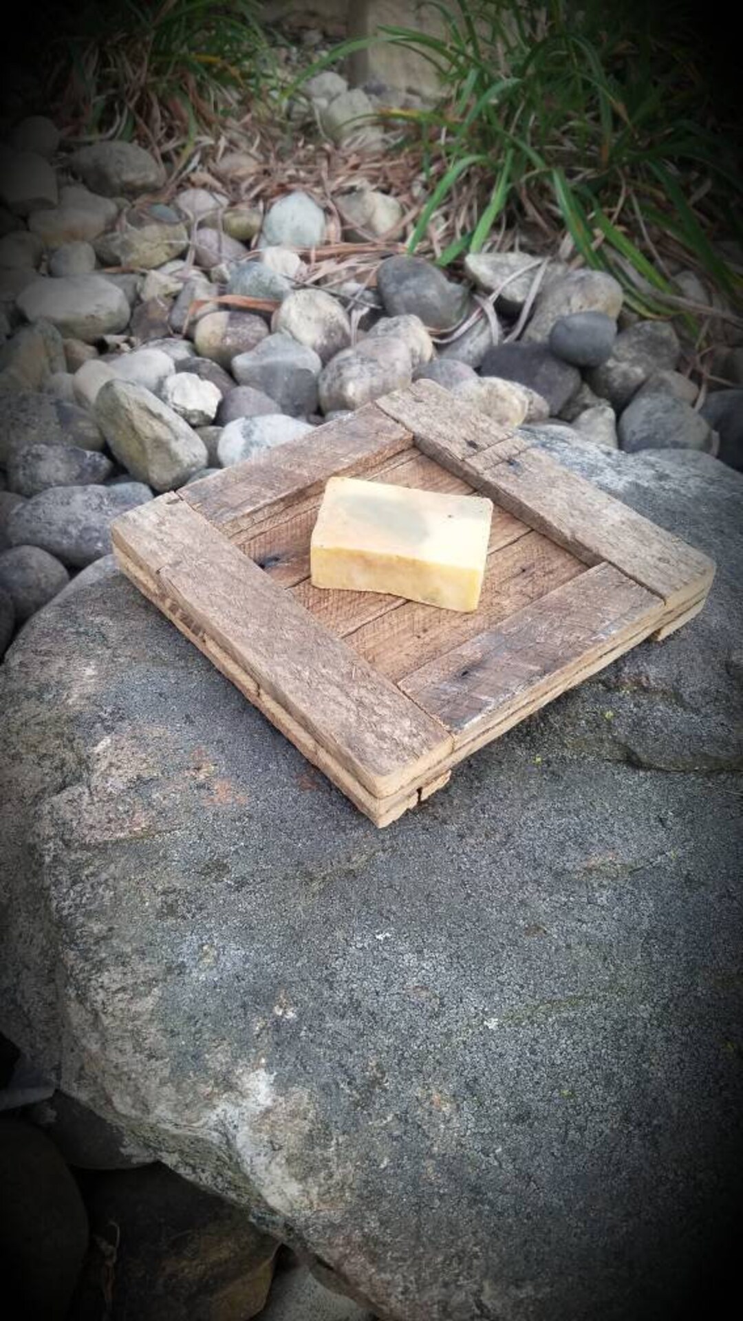 Handmade Wooden Soap Holder W/lye Soap Etsy