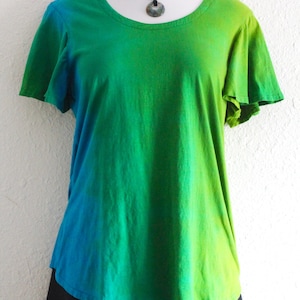 Ombre Swing Cut Shirt, hand dyed clothing