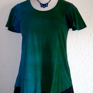 Ombre Swing Cut Shirt, hand dyed clothing