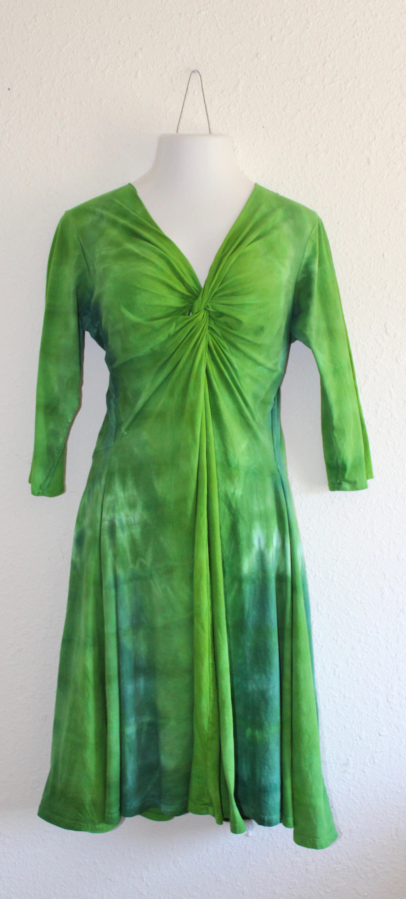 Twisted Front Dress Hand Dyed Ombre With Capped or 3/4 - Etsy