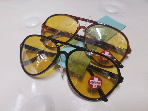 70s yellow sunglasses