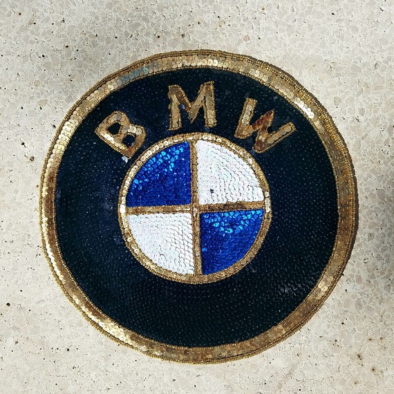 Patches 90s Sequins patches Vintage Car Logo Patch